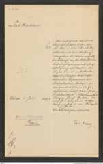 k.k. naturhistorisches Hofmuseum, Intendanzakten 1885-1896 (Hauer), Aktenzahl Z.275/1893, Seite 5